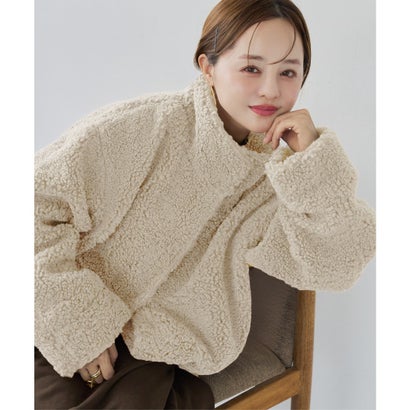 [田中亜希子さんコラボ]  ボアジャケットコート [選べるサイズ] [K1476] （エクリュ）｜詳細画像