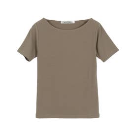 【透けにくい】前身二重半袖Tシャツ【Bネック】 [C3654] （カーキ）