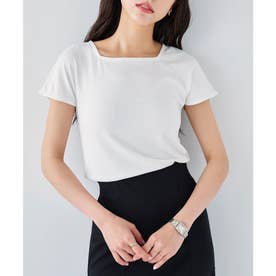 夏の働く女性の制服Tシャツ【Bウェーブさん向け】 [C6730] （ホワイト）