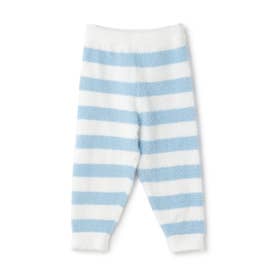 【ウォッシャブル】 もこもこ くまワッペン ロングパンツ （サックス）