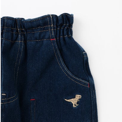 デニムニット裏起毛 パンツ （ブルー）｜詳細画像