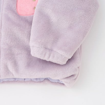 フルーツアップリケ 中わたボア ジャケット （ラベンダー）｜詳細画像
