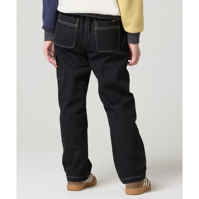 クリフ メイヤー KRIFF MAYER 裏起毛 カラー デニム カーゴパンツ （BLACK）｜詳細画像