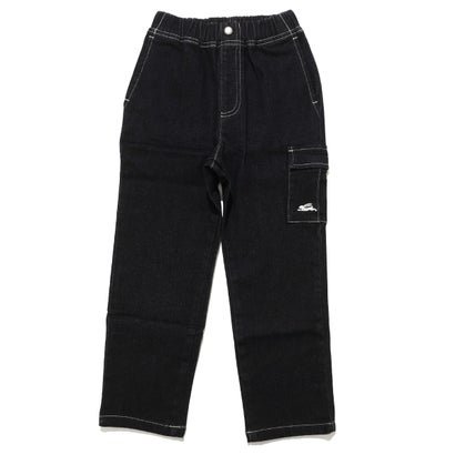 クリフ メイヤー KRIFF MAYER 裏起毛 カラー デニム カーゴパンツ （BLACK）｜詳細画像