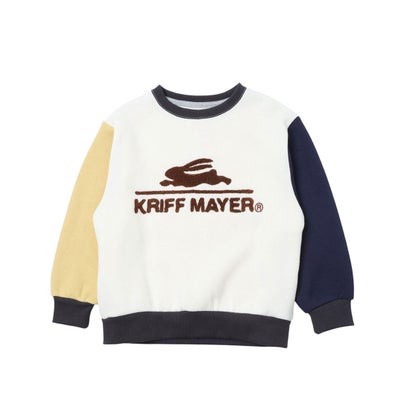 クリフ メイヤー KRIFF MAYER サガラ 刺繍 裏起毛 クルー( ロゴ ) （MULTI-COL）｜詳細画像