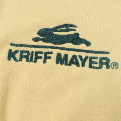 クリフ メイヤー KRIFF MAYER サガラ 刺繍 裏起毛 クルー( ロゴ ) （GRAY）｜詳細画像