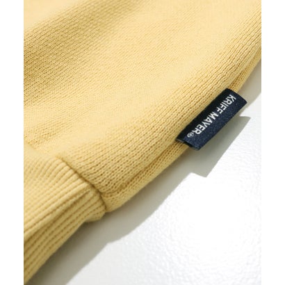 サガラ 刺繍 裏起毛 クルー( ロゴ ) （YELLOW）｜詳細画像
