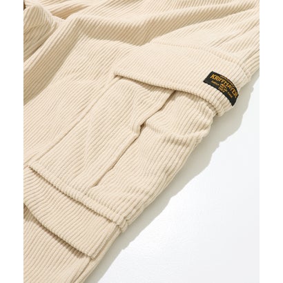 裏起毛 コーデュロイ カーゴパンツ （NATURAL）｜詳細画像