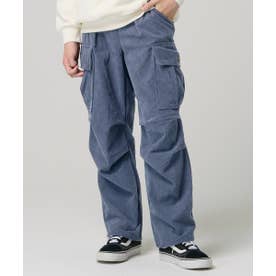 裏起毛 コーデュロイ カーゴパンツ （BLUE）