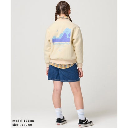 あたたか蓄光 プリント クルー(夜空) （OFF）｜詳細画像