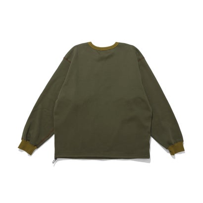 クリフ メイヤー KRIFF MAYER 遠赤加工 クルーネック （OLIVE GREEN）｜詳細画像