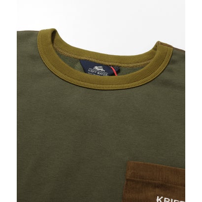 クリフ メイヤー KRIFF MAYER 遠赤加工 クルーネック （OLIVE GREEN）｜詳細画像