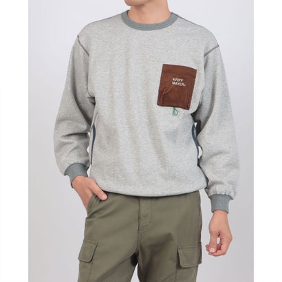 クリフ メイヤー KRIFF MAYER 遠赤加工 クルーネック （GRAY）｜詳細画像