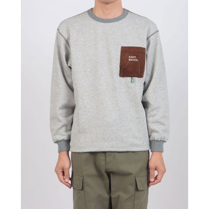 クリフ メイヤー KRIFF MAYER 遠赤加工 クルーネック （GRAY）｜詳細画像