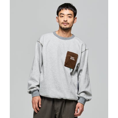 クリフ メイヤー KRIFF MAYER 遠赤加工 クルーネック （GRAY）｜詳細画像