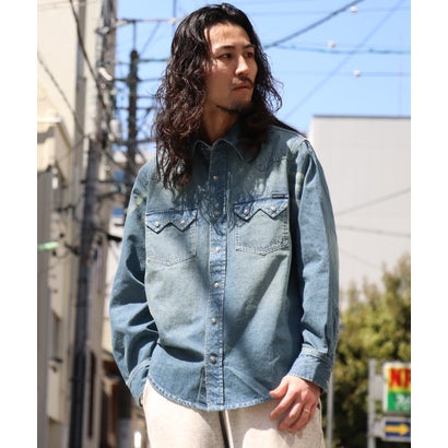 クリフ メイヤー KRIFF MAYER ウエスタン デニム シャツ （D/BLUE）｜詳細画像