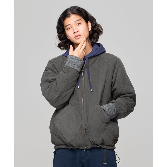 ダイヤキルト中綿 ジャケット （BLACK）