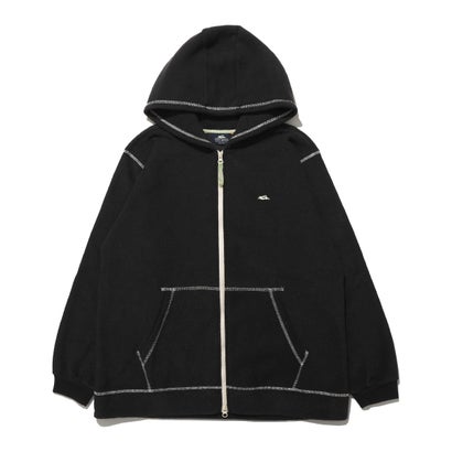 ブークレジップアップ パーカー （BLACK）｜詳細画像