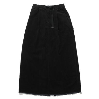 コーデュロイ ペインタークライミング スカート （BLACK）｜詳細画像
