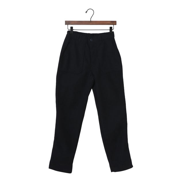 裏 フリース コーデュロイ ベイカー パンツ （NAVY）