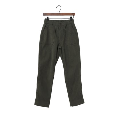 クリフ メイヤー KRIFF MAYER 裏 フリース コーデュロイ ベイカー パンツ （OLIVE GREEN）｜詳細画像