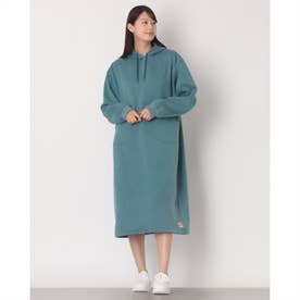裏起毛 杢 スウェット ワンピース （BLUE）