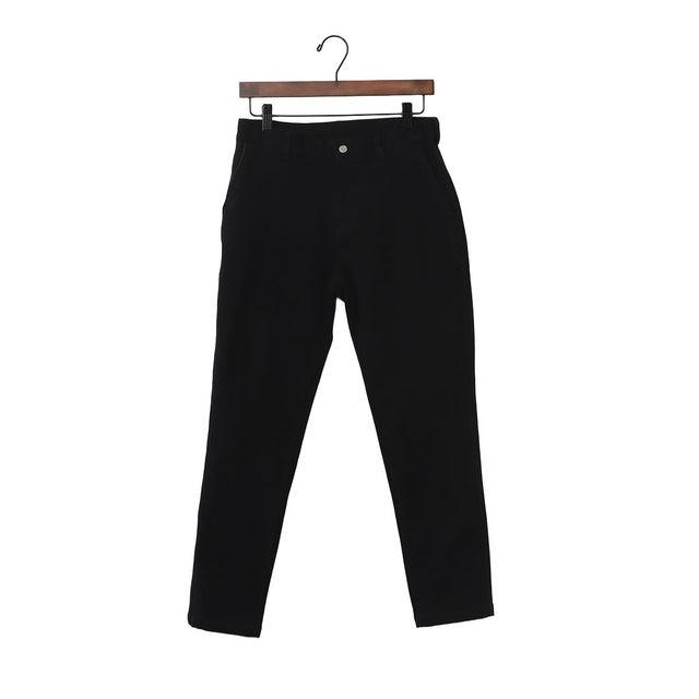 裏起毛 ストレッチ ツイルフィット パンツ （BLACK）