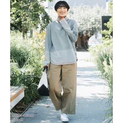 フェードカラーワイドツイル パンツ （BEIGE）｜詳細画像