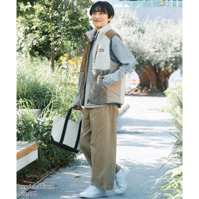 フェードカラーワイドツイル パンツ （BEIGE）｜詳細画像