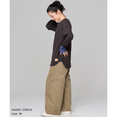 フェードカラーワイドツイル パンツ （BEIGE）｜詳細画像