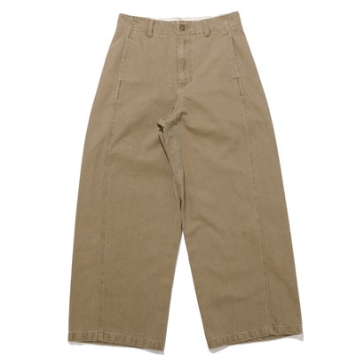フェードカラーワイドツイル パンツ （BEIGE）｜詳細画像