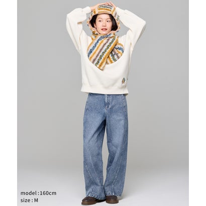 フェードカラーワイドツイル パンツ （L/BLUE）｜詳細画像