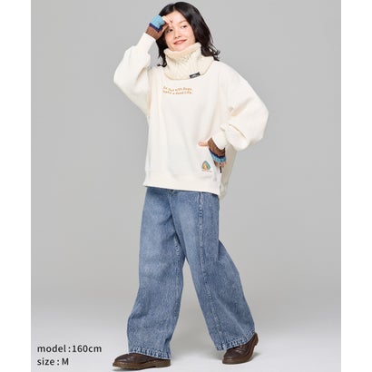 フェードカラーワイドツイル パンツ （L/BLUE）｜詳細画像
