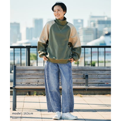 フェードカラーワイドツイル パンツ （L/BLUE）｜詳細画像