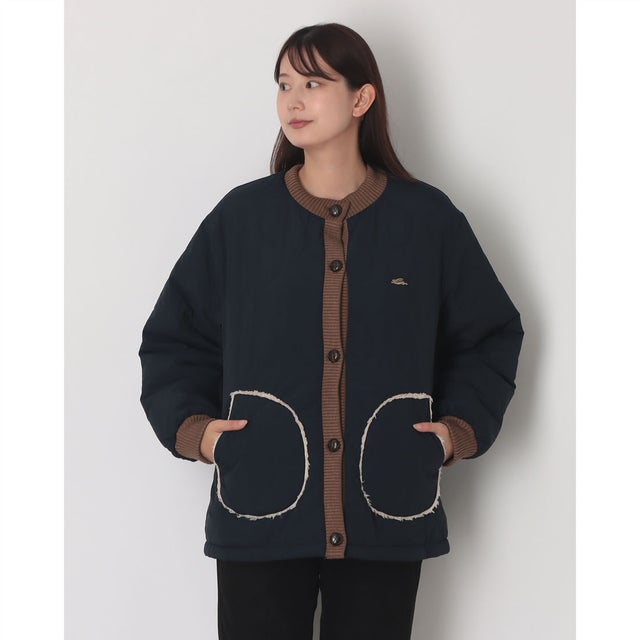 裏 ボア キルト ジャケット （NAVY）