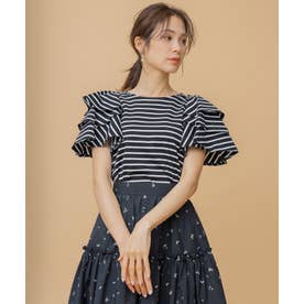 【組曲×setsuko sagittaire】joyバスク Tシャツ （ブラック系1）