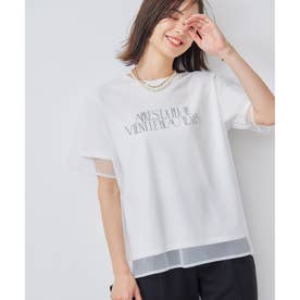 【WEB限定】チュールレイヤードロゴTシャツ （アイボリー系）