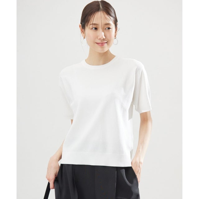 カノコニットTシャツ （アイボリー系）