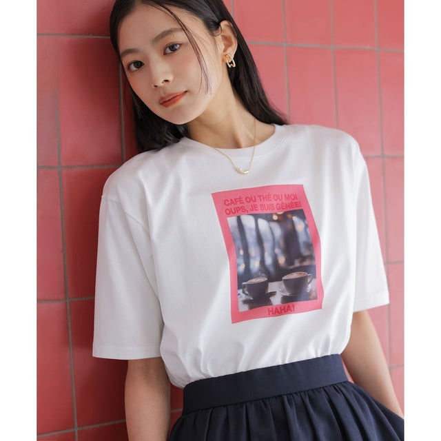 チャットフォト Tシャツ （ホワイト系）