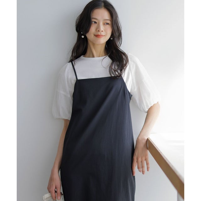 【WEB限定】コットンポンチ チュールコンビ カットソー （ホワイト系）