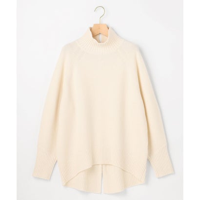 【WEB&一部店舗限定】ウールカシミヤミックス ロールネックニット （パールホワイト系）｜詳細画像