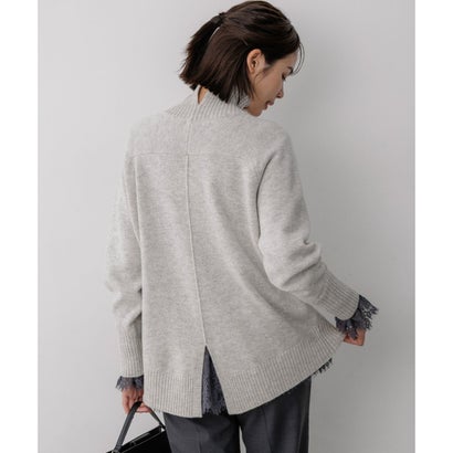 【WEB&一部店舗限定】ウールカシミヤミックス ロールネックニット （パールホワイト系）｜詳細画像