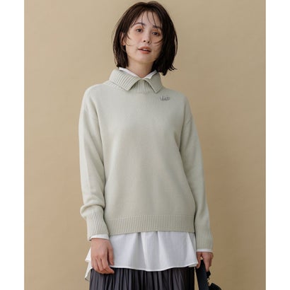 【前後着用可】ウールカシミヤミックス ハイネックニット （ミッドナイトネイビー系）｜詳細画像