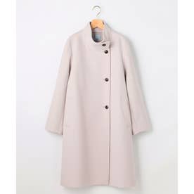 【WEB限定】ウールモッサ スタンドカラーコート （アイスグレー系）