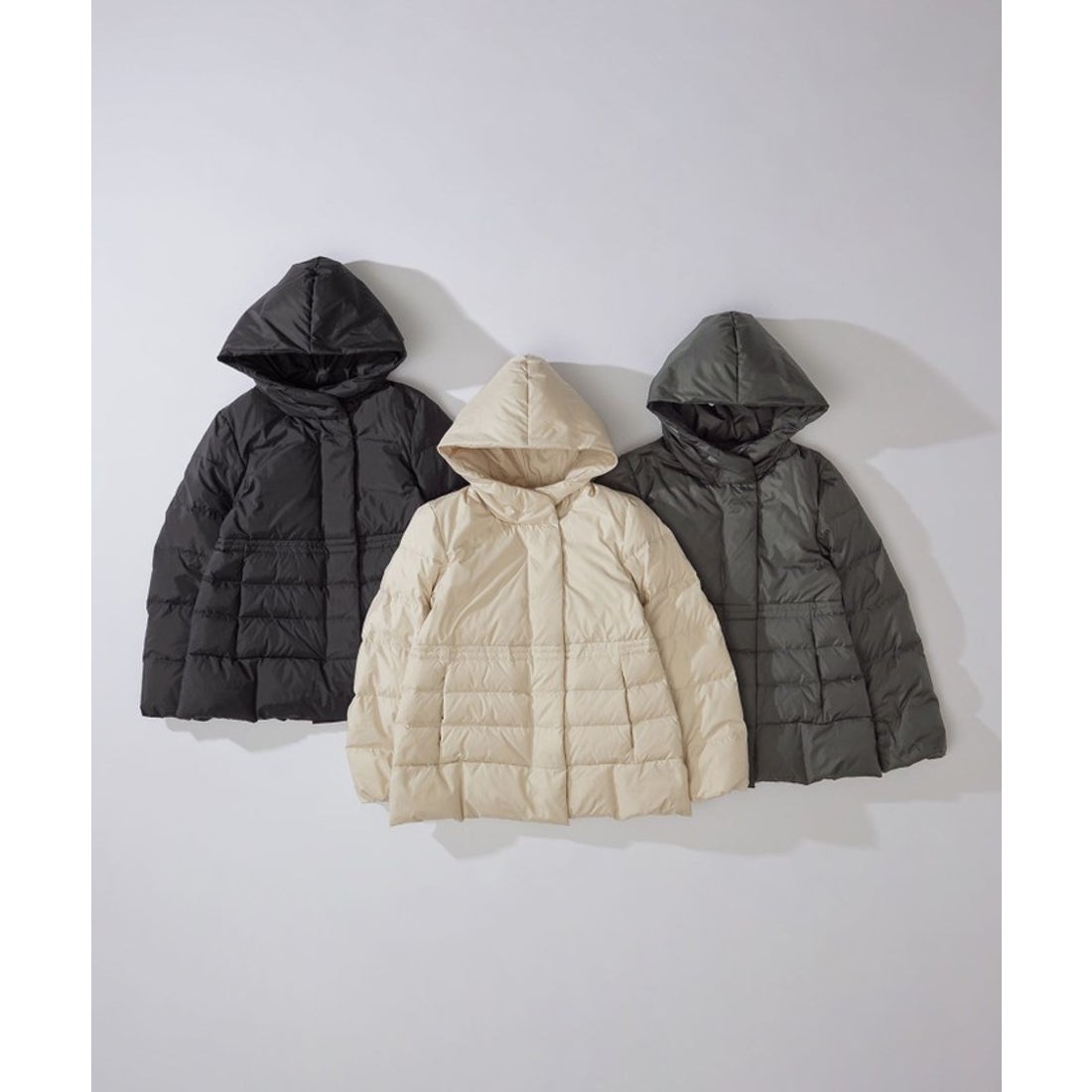 クミキョク オオキイサイズ 組曲 L 【洗える】パフィダウンジャケット 