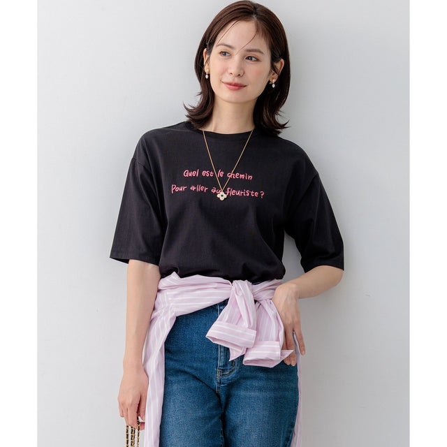【Flower Collection】プリントTシャツ （ブラック系）