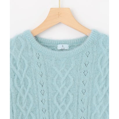 【WEB限定】ブラッシングニット プルオーバー （ミストブルー系）｜詳細画像
