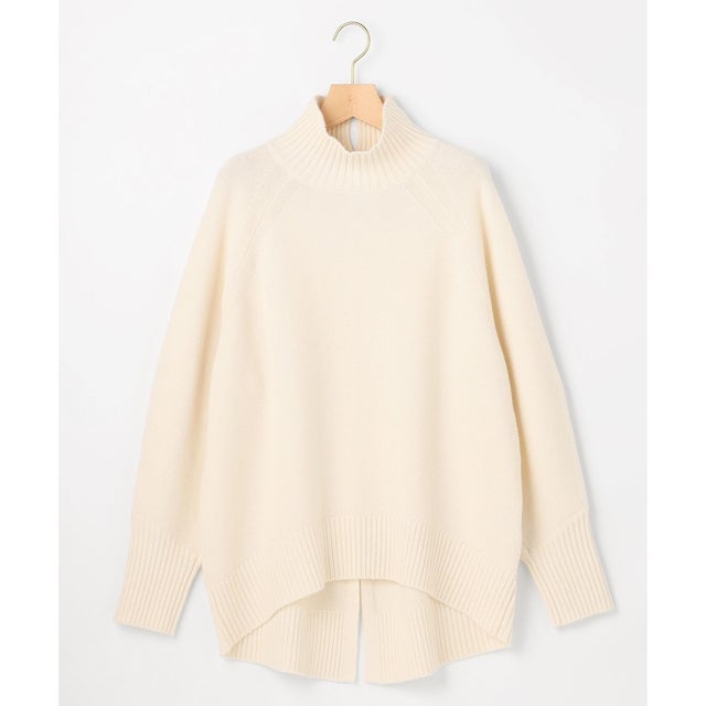 【WEB&一部店舗限定】ウールカシミヤミックス ロールネックニット （パールホワイト系）