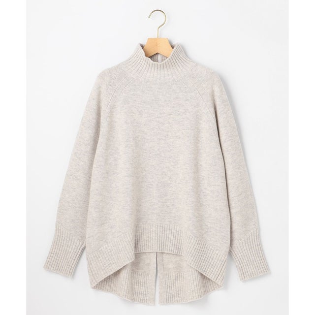 【WEB&一部店舗限定】ウールカシミヤミックス ロールネックニット （シルバーグレー系）