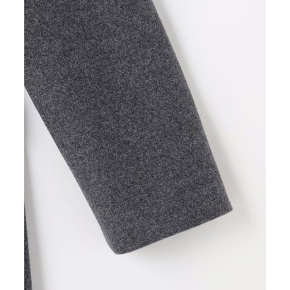【WEB限定】ウールモッサ ジャケットコート （チャコールグレー系）｜詳細画像